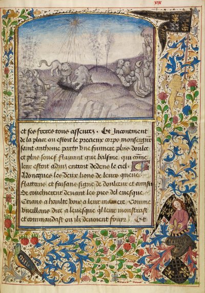 Bishop Theophile Finding the Grave of Saint Anthony by Master of the Brussels Romuléon or workshop